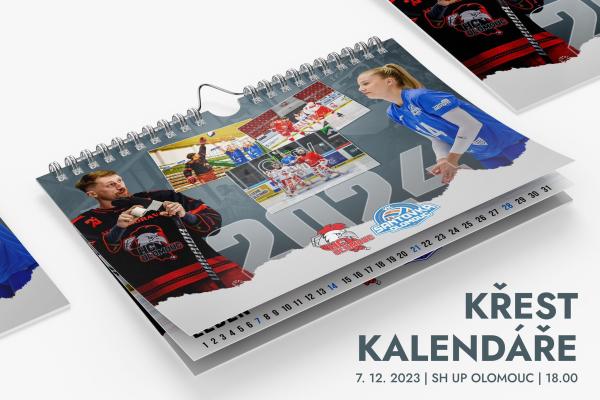 Kalendář VK Šantovka Olomouc UP a HC Olomouc na rok 2024 už je v prodeji